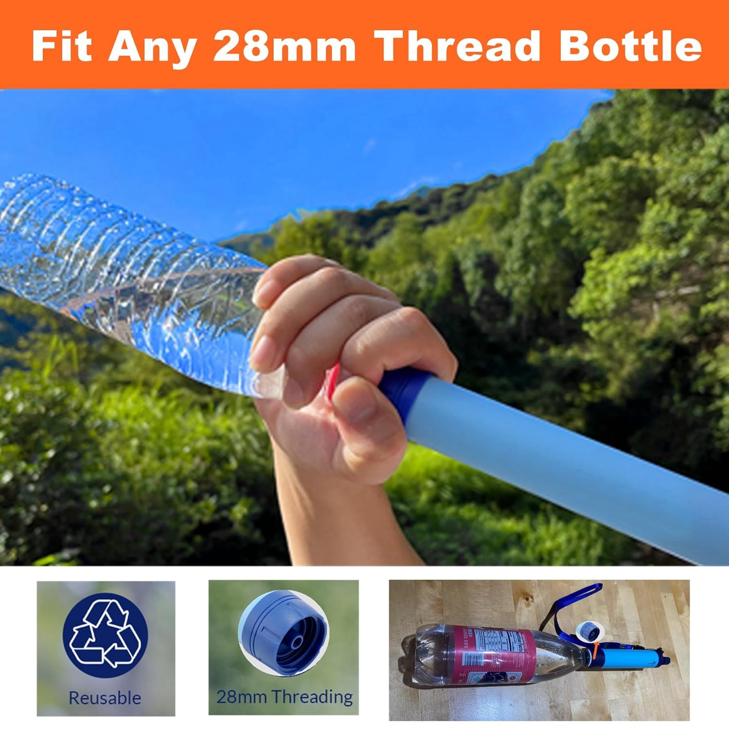 فلتر مياه شخصي محمول للاستخدام - مراجعة Water Purification Straw وسعره