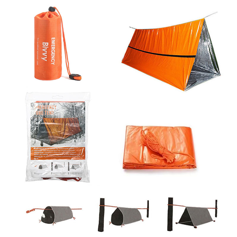 2 شخص مأوى للطوارئ Bivy مجموعة - مراجعة Emergency Mylar Tent وسعره