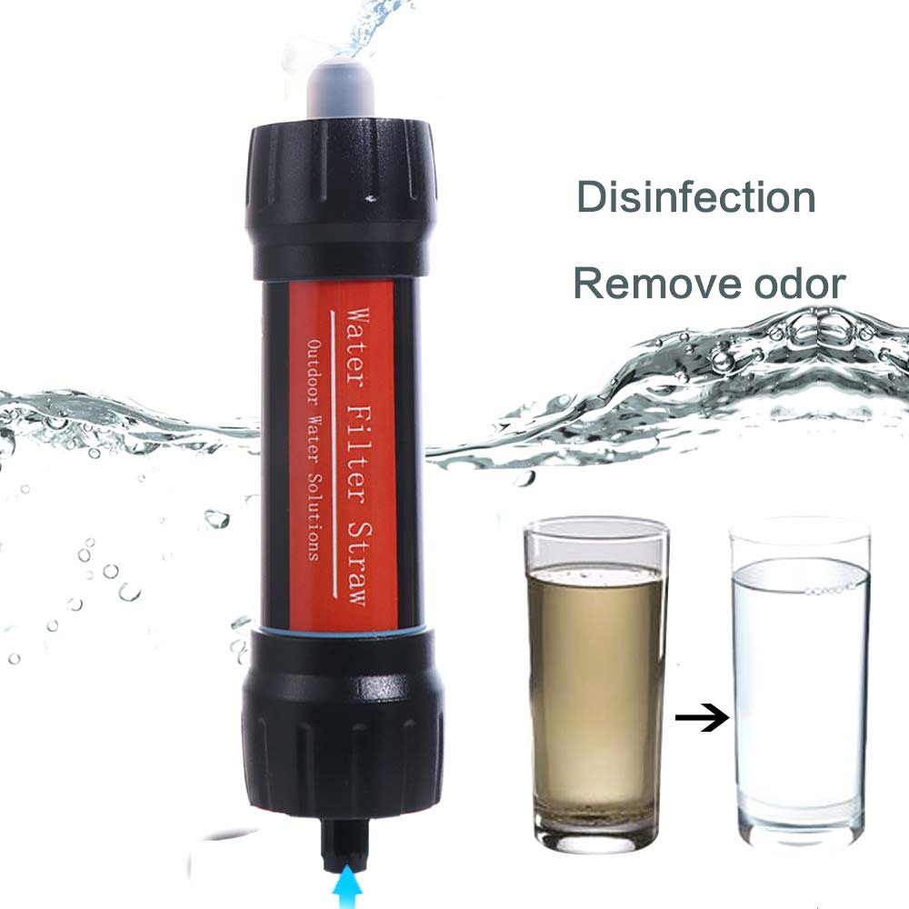 فلتر مياه صغير محمول على شكل ق - مراجعة Water Purification Straw وسعره