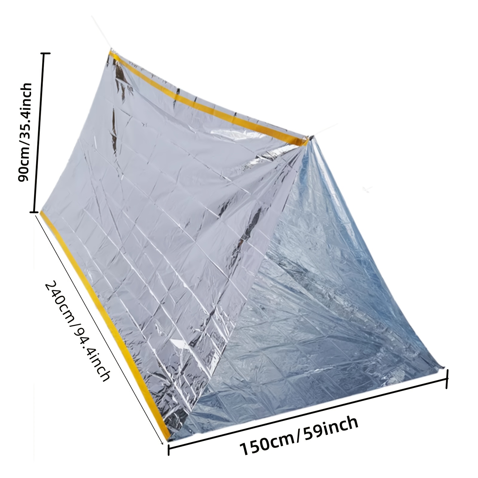 خيمة حرارية مدمجة للطوارئ وحقي - مراجعة Emergency Mylar Tent وسعره