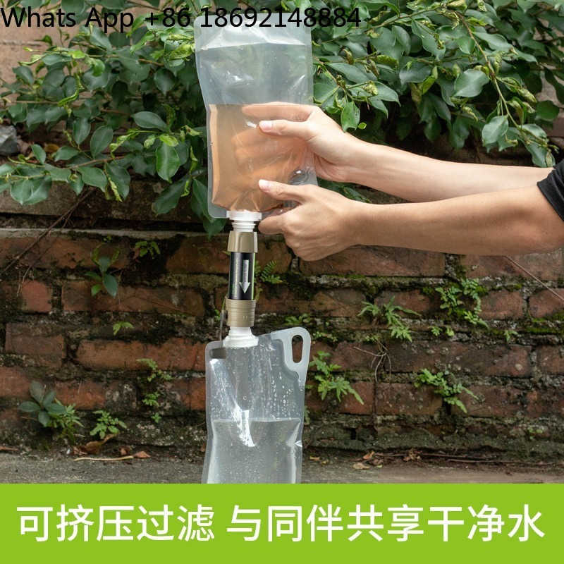 حقيبة تنقية المياه بالجاذبية ل - مراجعة Water Purification Straw وسعره